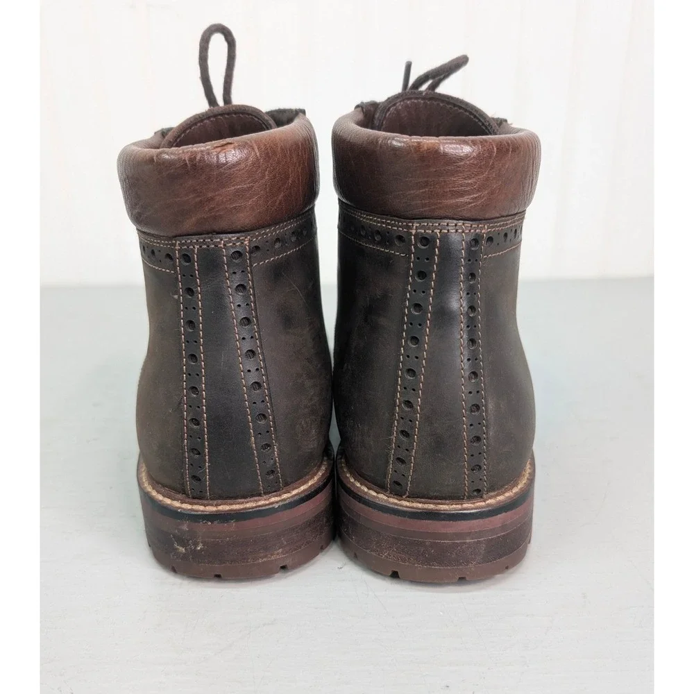 Warfield & Grand Presidio Brown Leather Cap Toe Dress Boots Mens Size 8.5 113806